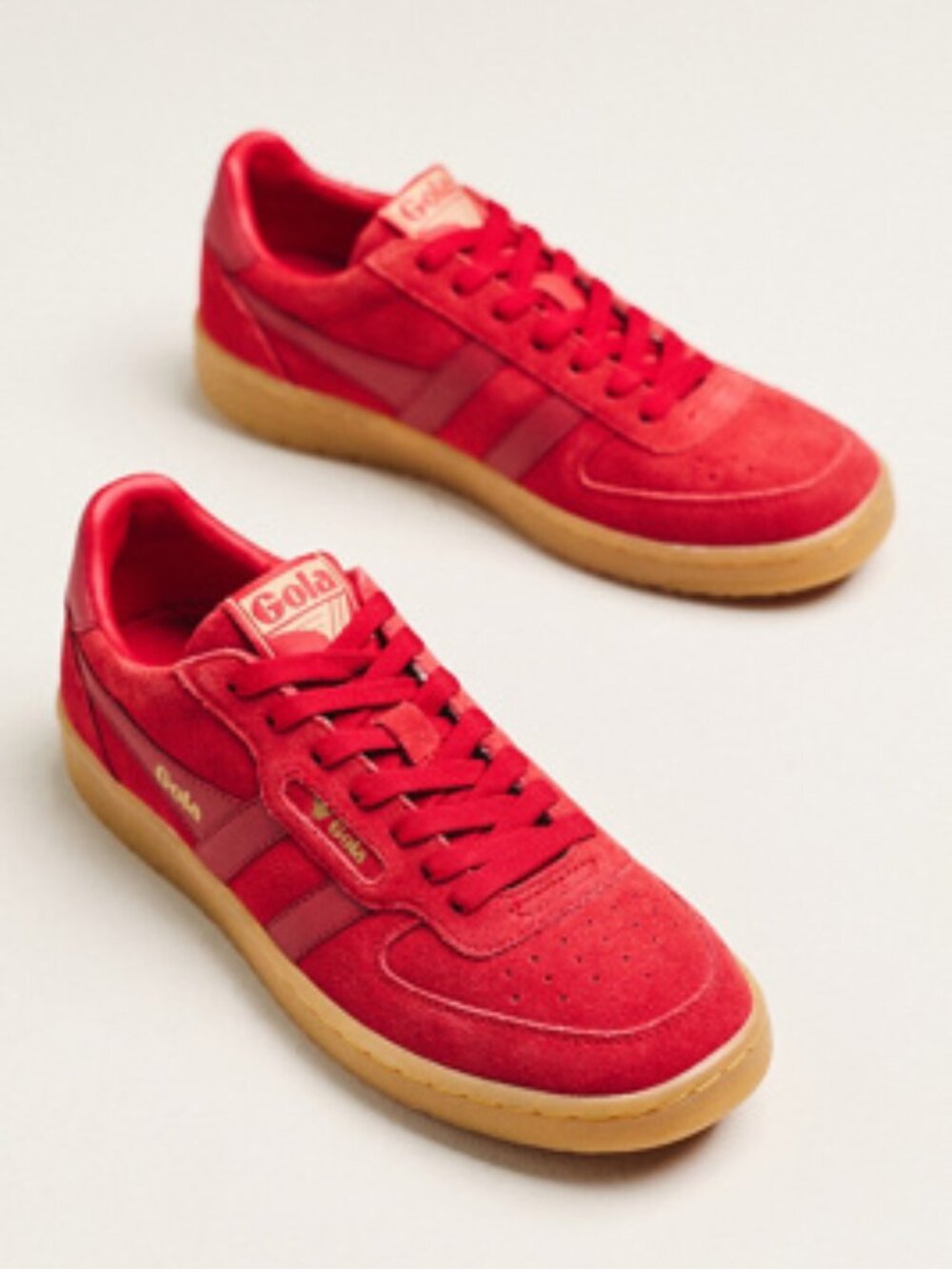 Gola Hawk Suede '86 Sneakers - Red/Gum (Women’s Size 8) Like NEW Worn ONCE